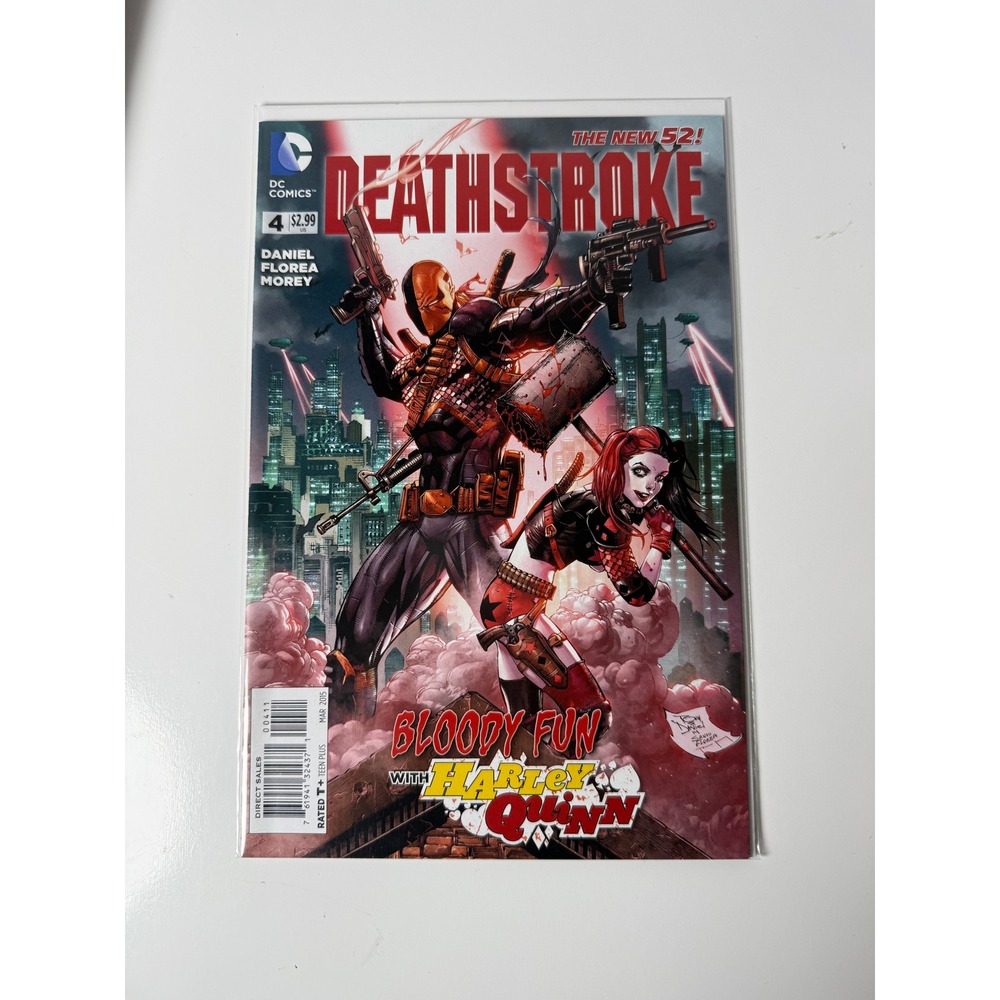 DC Comics Deathstroke #4 2015 The New 52 Harley Quinn Tony Daniel Cover Art
